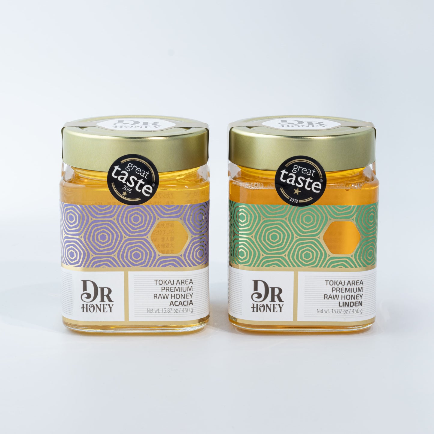 【アカシア・リンデンセット】DR HONEY ハンガリー産アカシア&リンデン蜂蜜 各450g